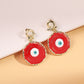 Crimson Aura Evil Eye Earrings