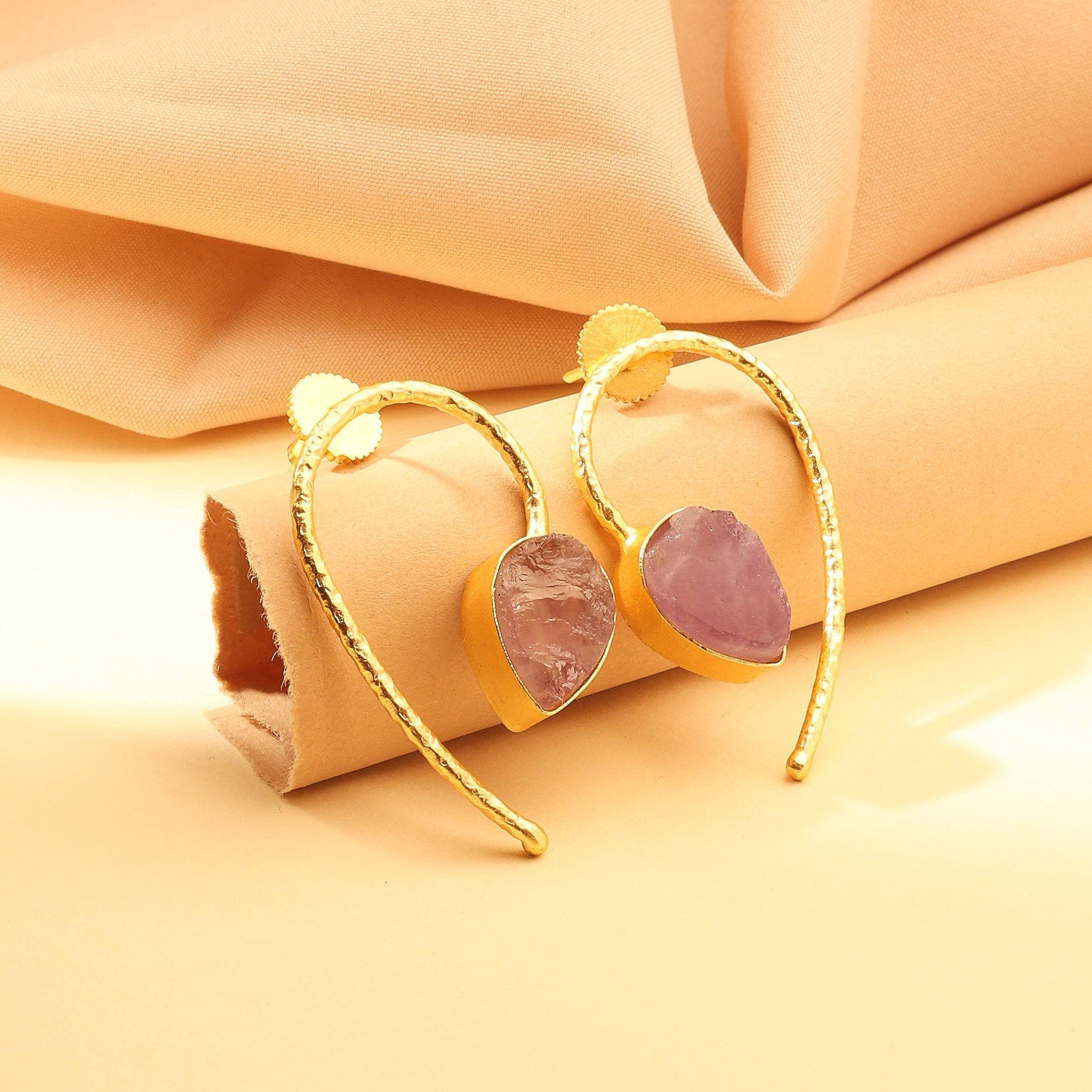 Violet Arc Earrings