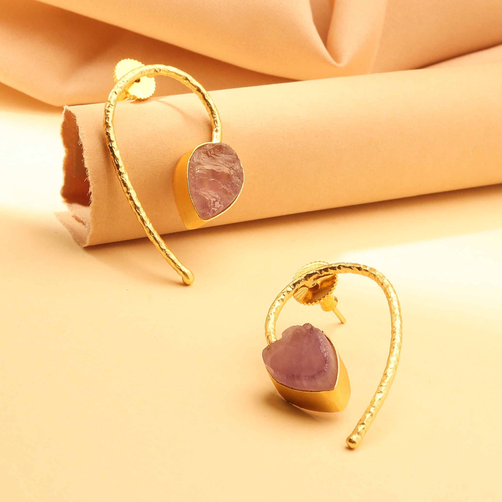 Violet Arc Earrings