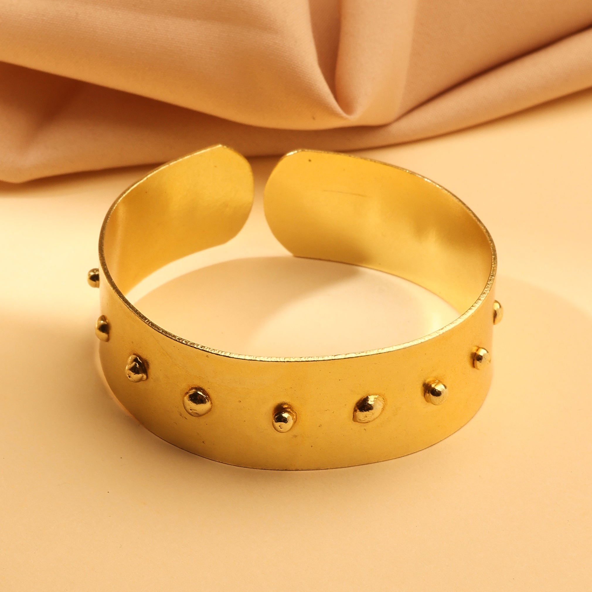 Dune Studded Gold Cuff