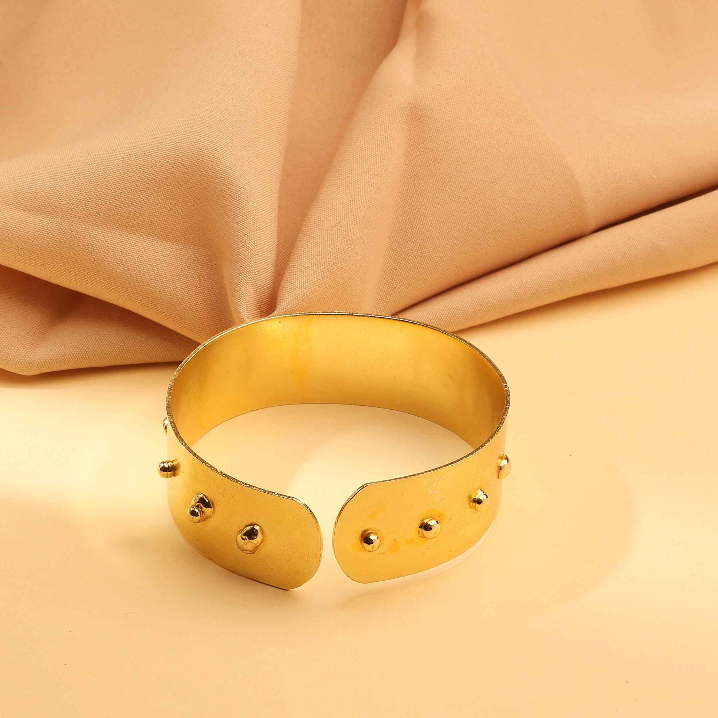 Dune Studded Gold Cuff