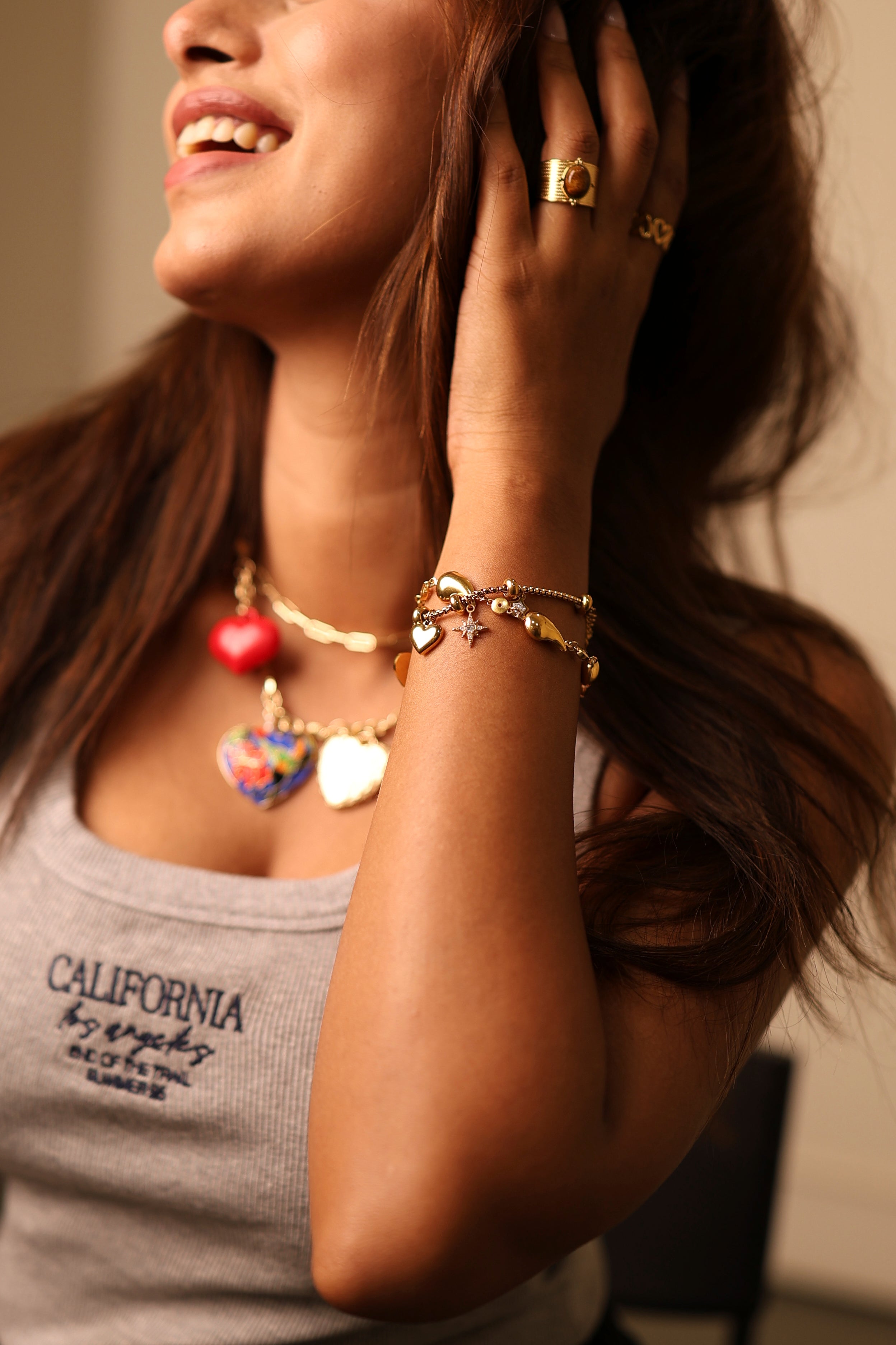 Hearts in Bloom Charm Necklace-Love, in every color.