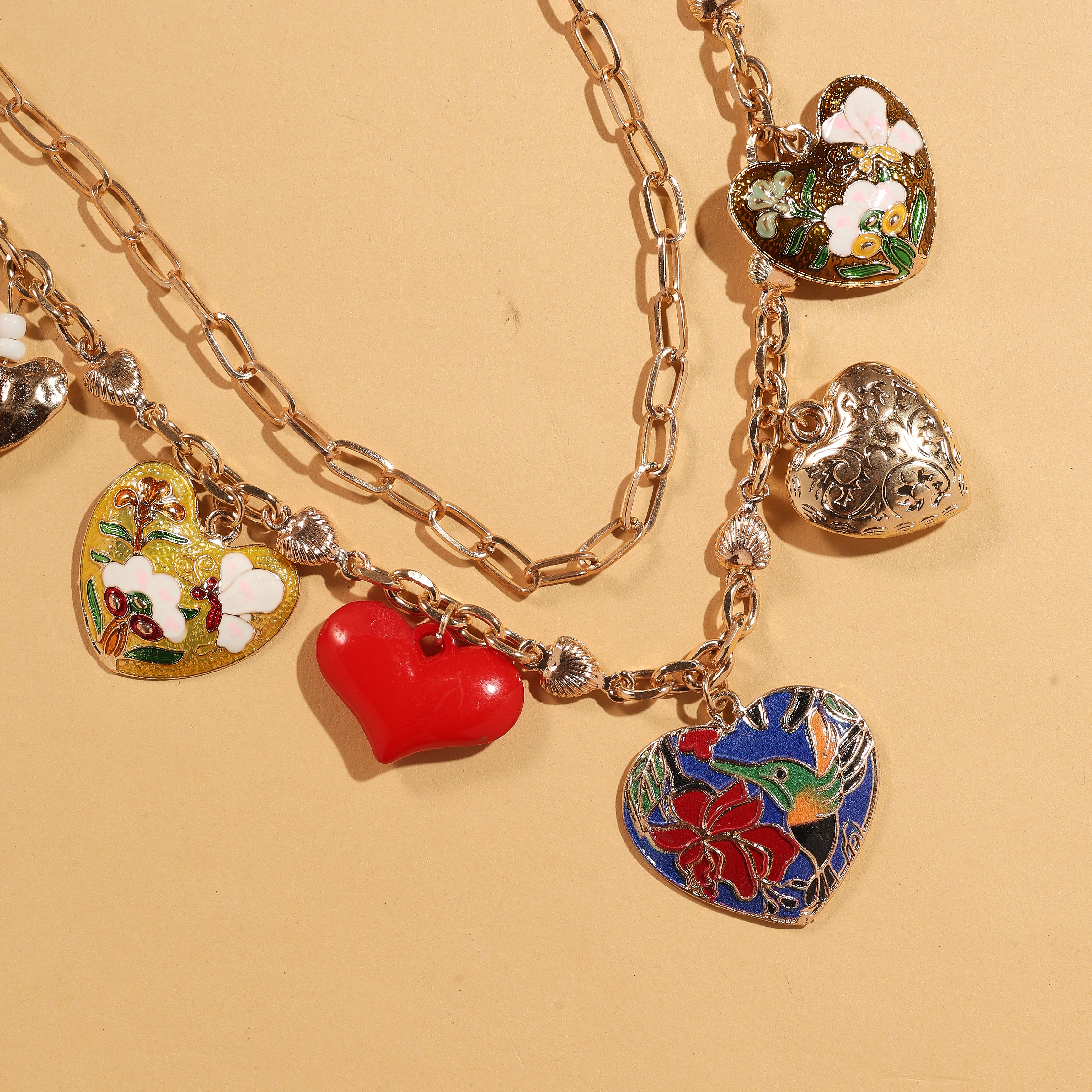 Hearts in Bloom Charm Necklace-Love, in every color.
