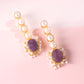 Violet Bloom Earrings