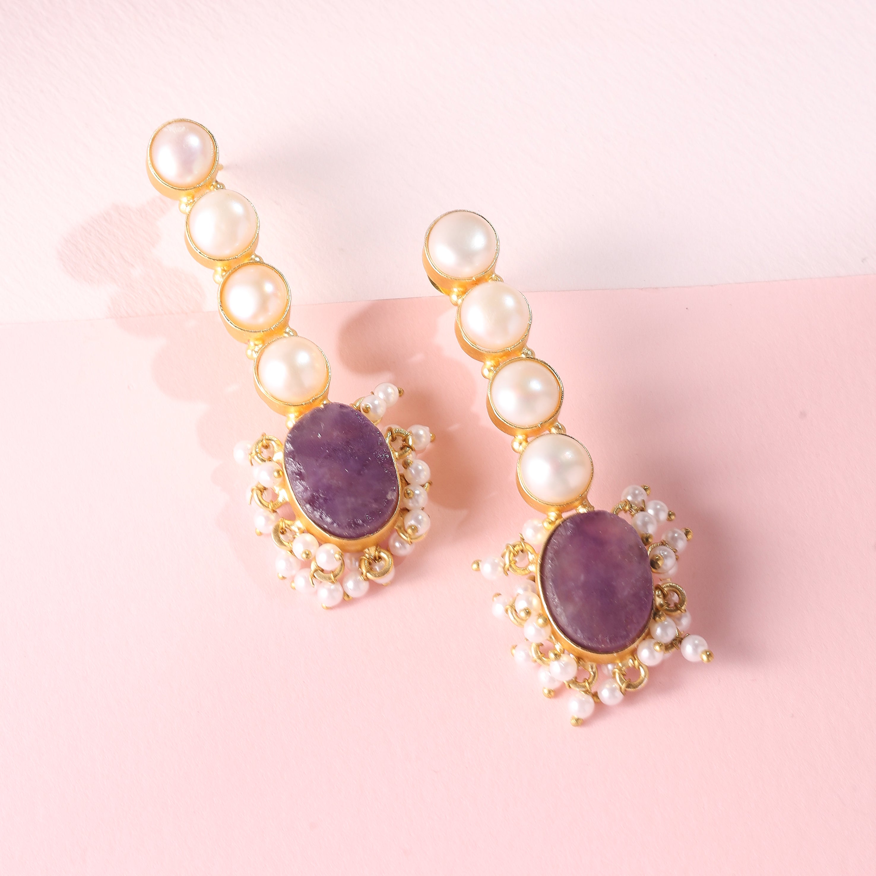 Violet Bloom Earrings