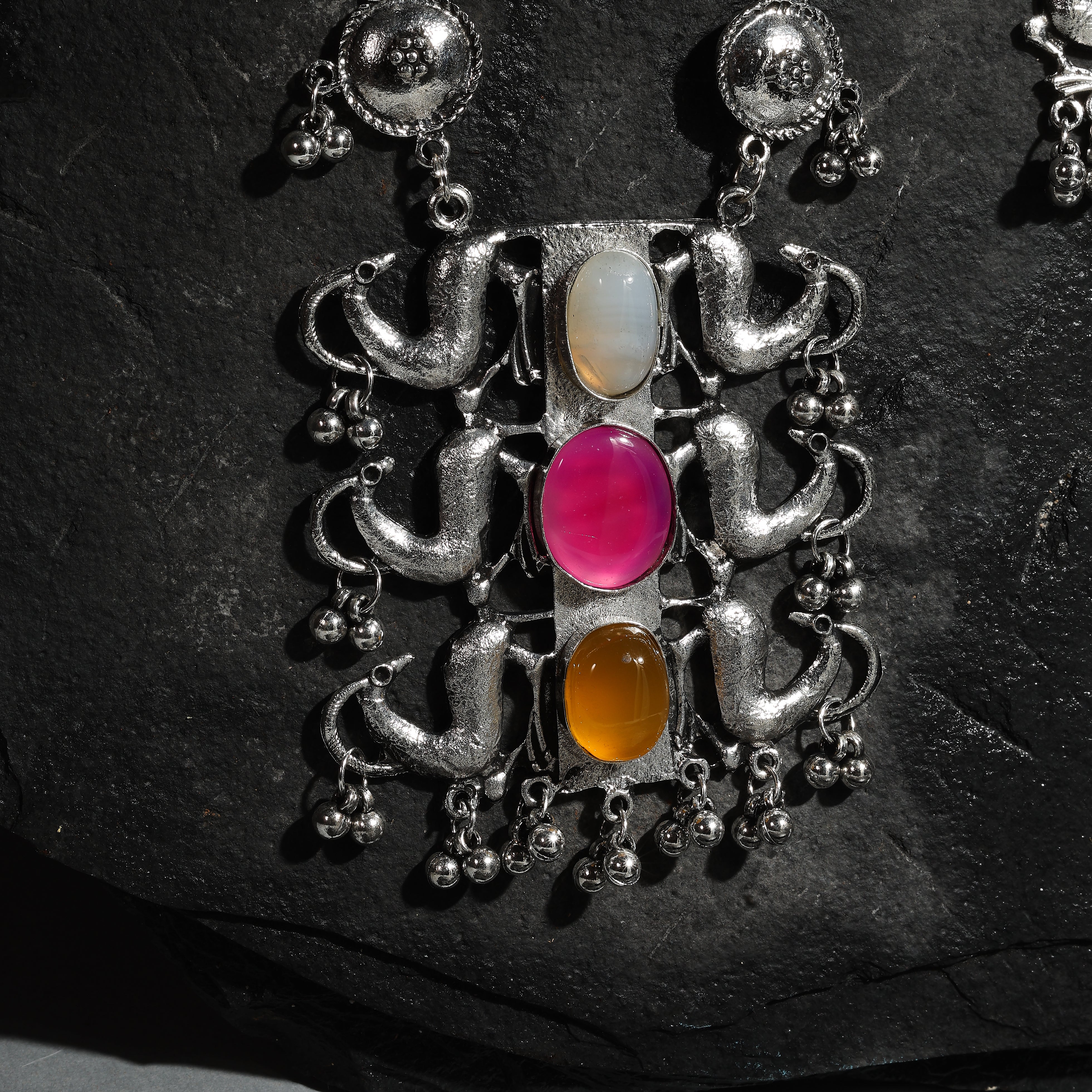 Mayura Gemstone Necklace Set