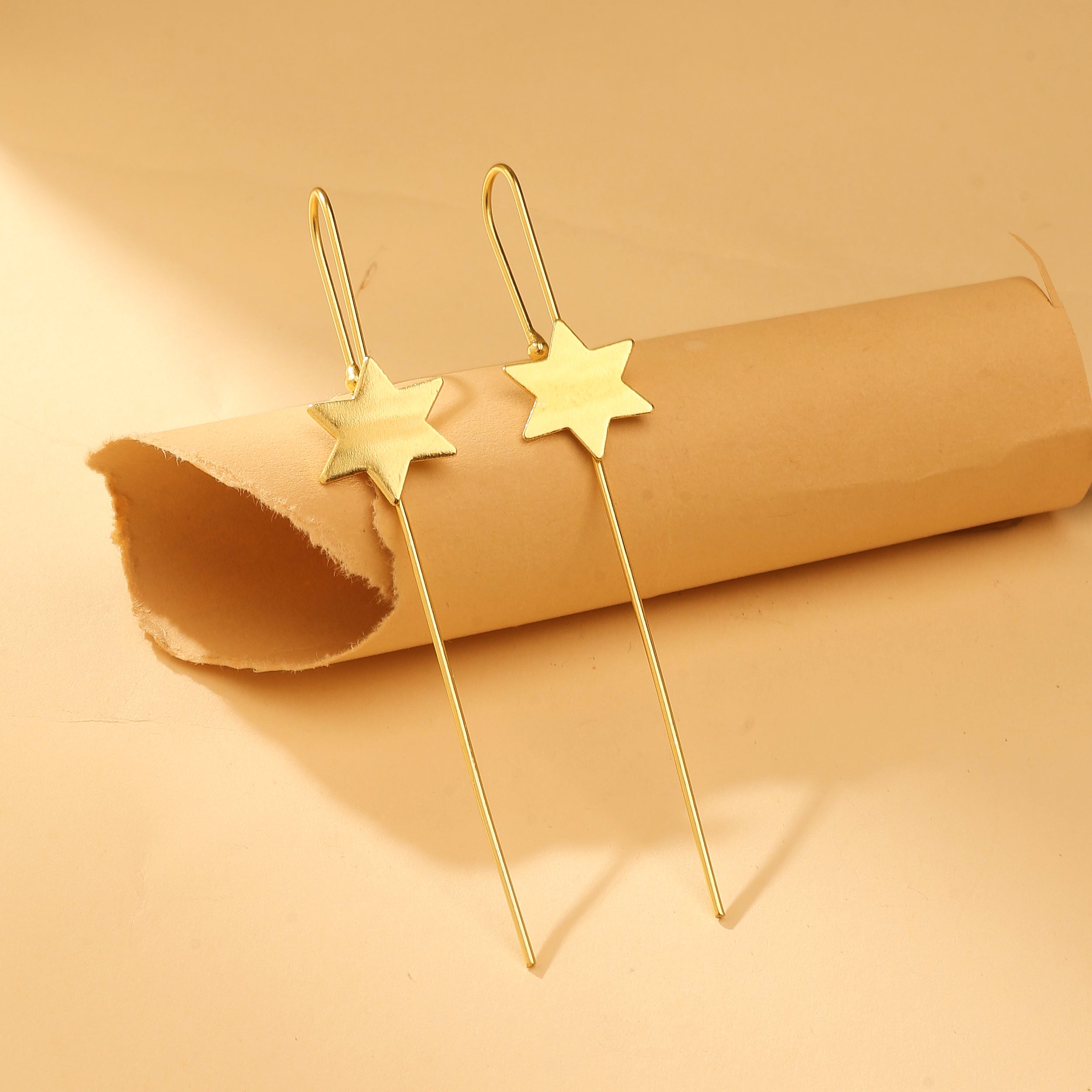 Six-Point Star Ear Cuff Earrings