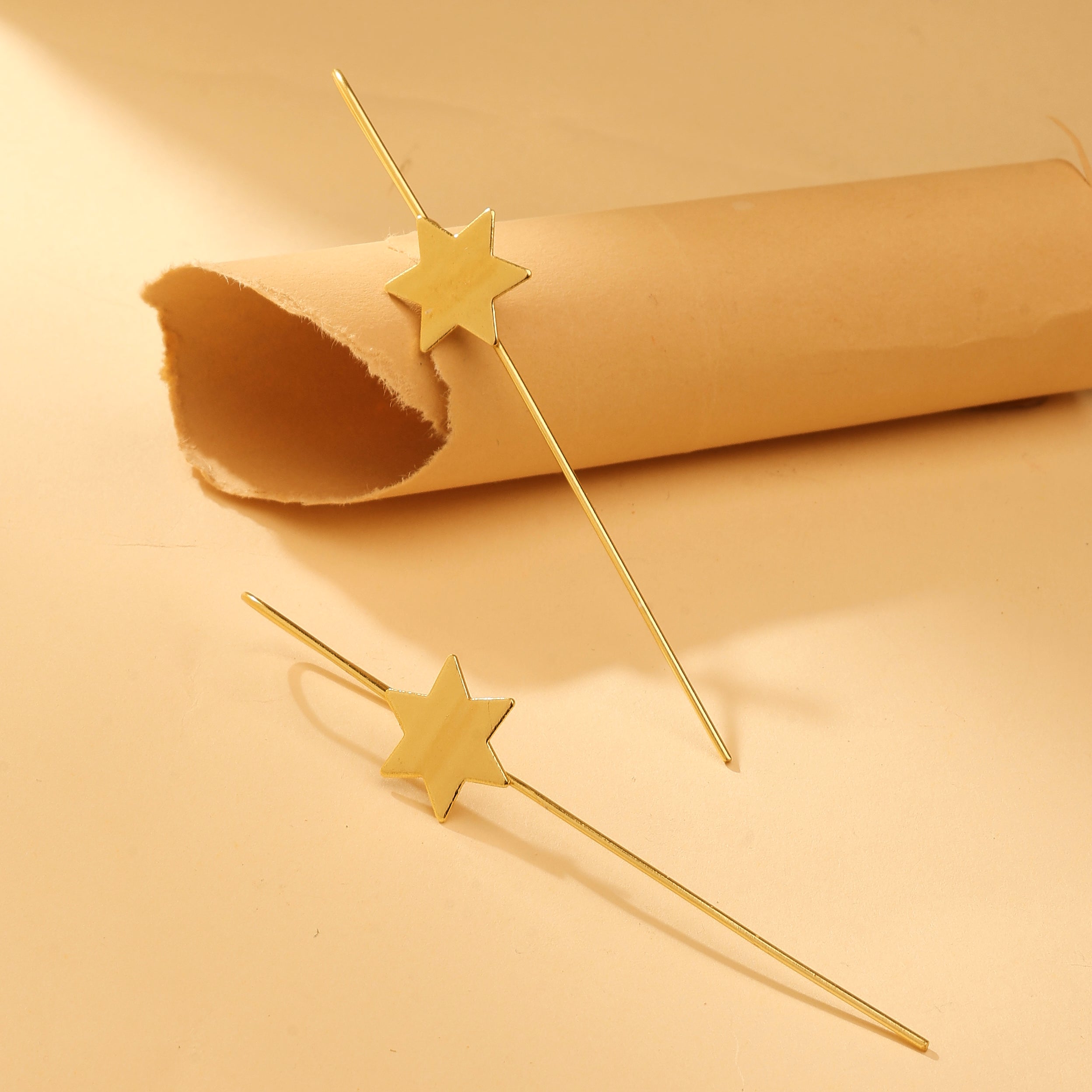 Six-Point Star Ear Cuff Earrings