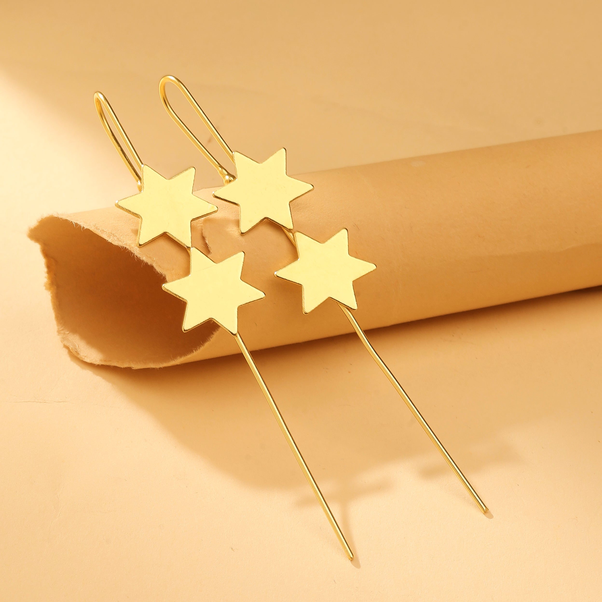 Double star Ear Cuff Earrings