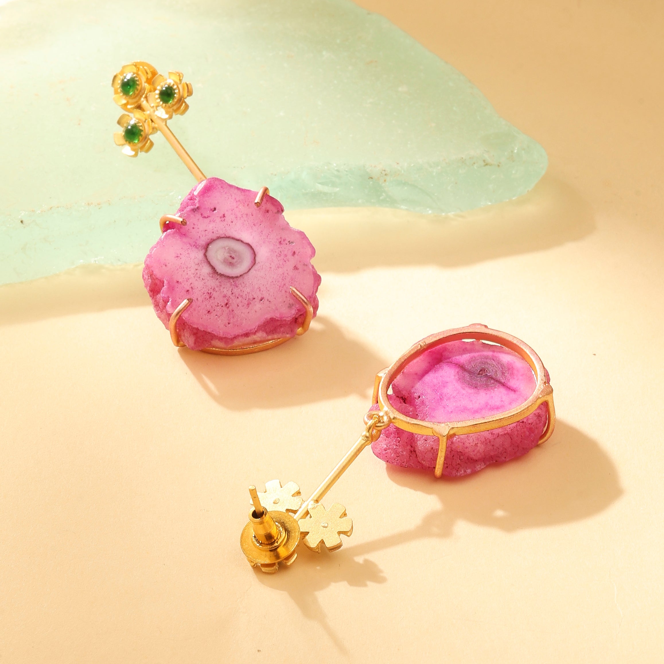 Pink Matte Serenity Earrings