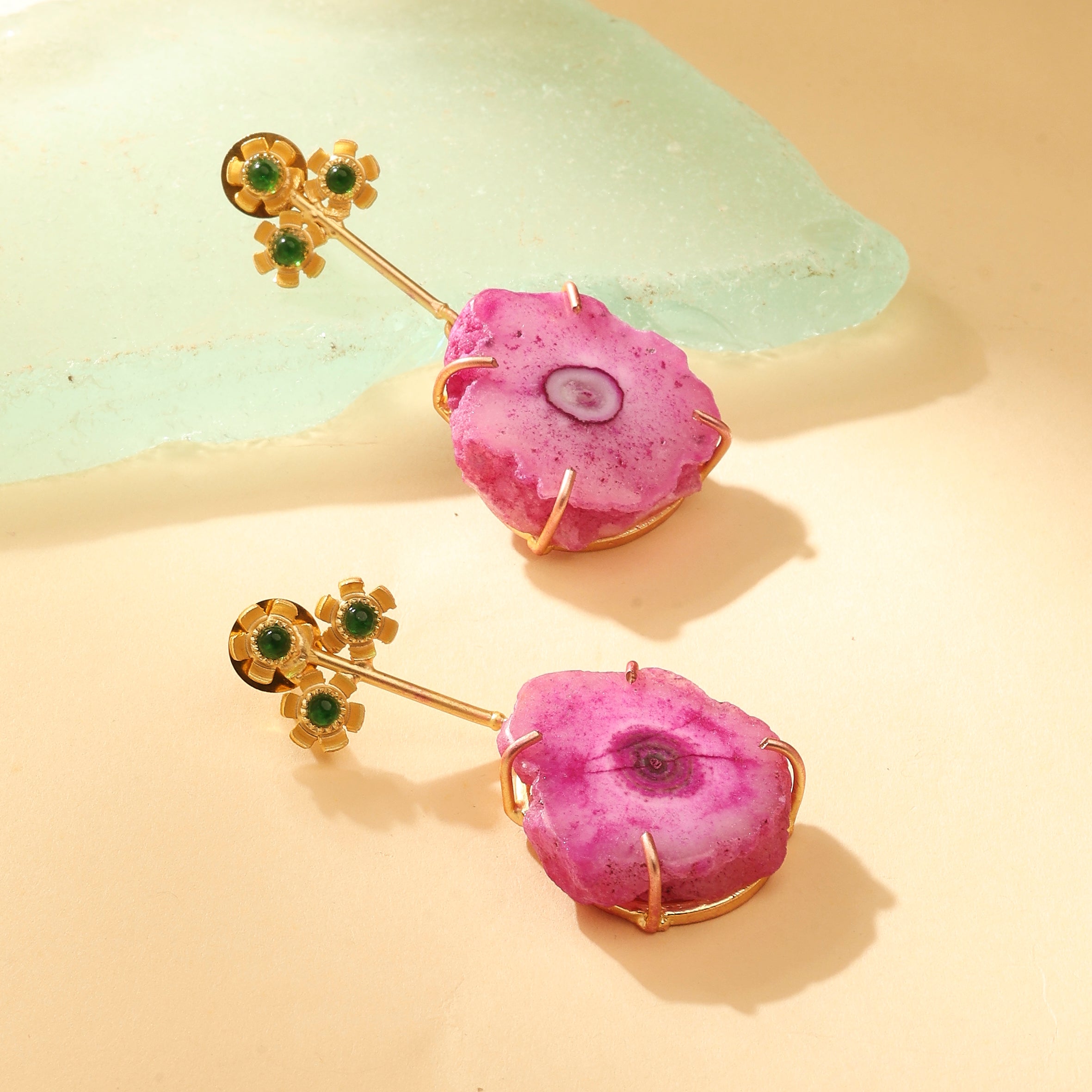Pink Matte Serenity Earrings