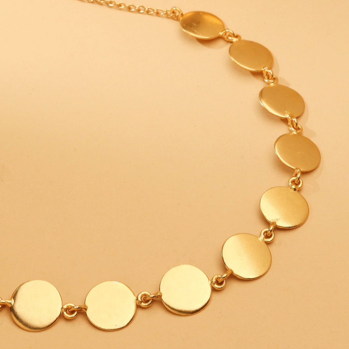 Golden Coin Necklace Set