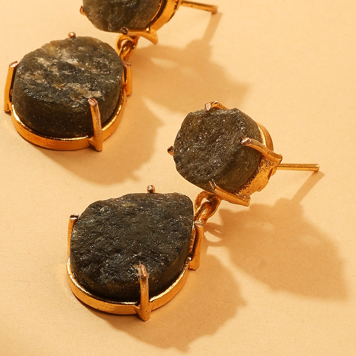 Smoky Tourmaline Drop Earrings