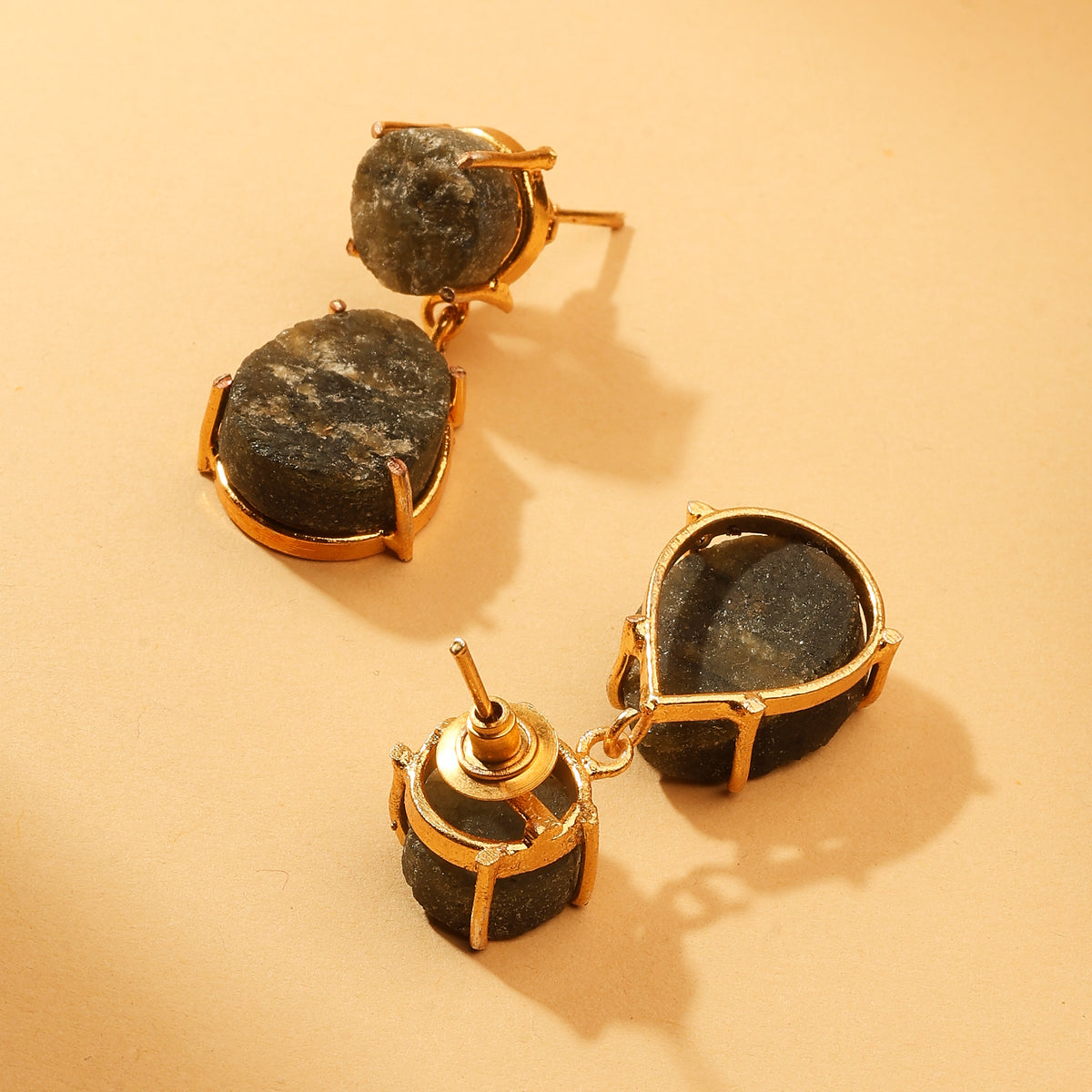 Smoky Tourmaline Drop Earrings