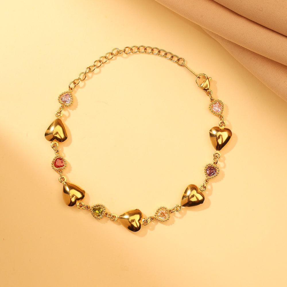 Amora Heart Charm Bracelet