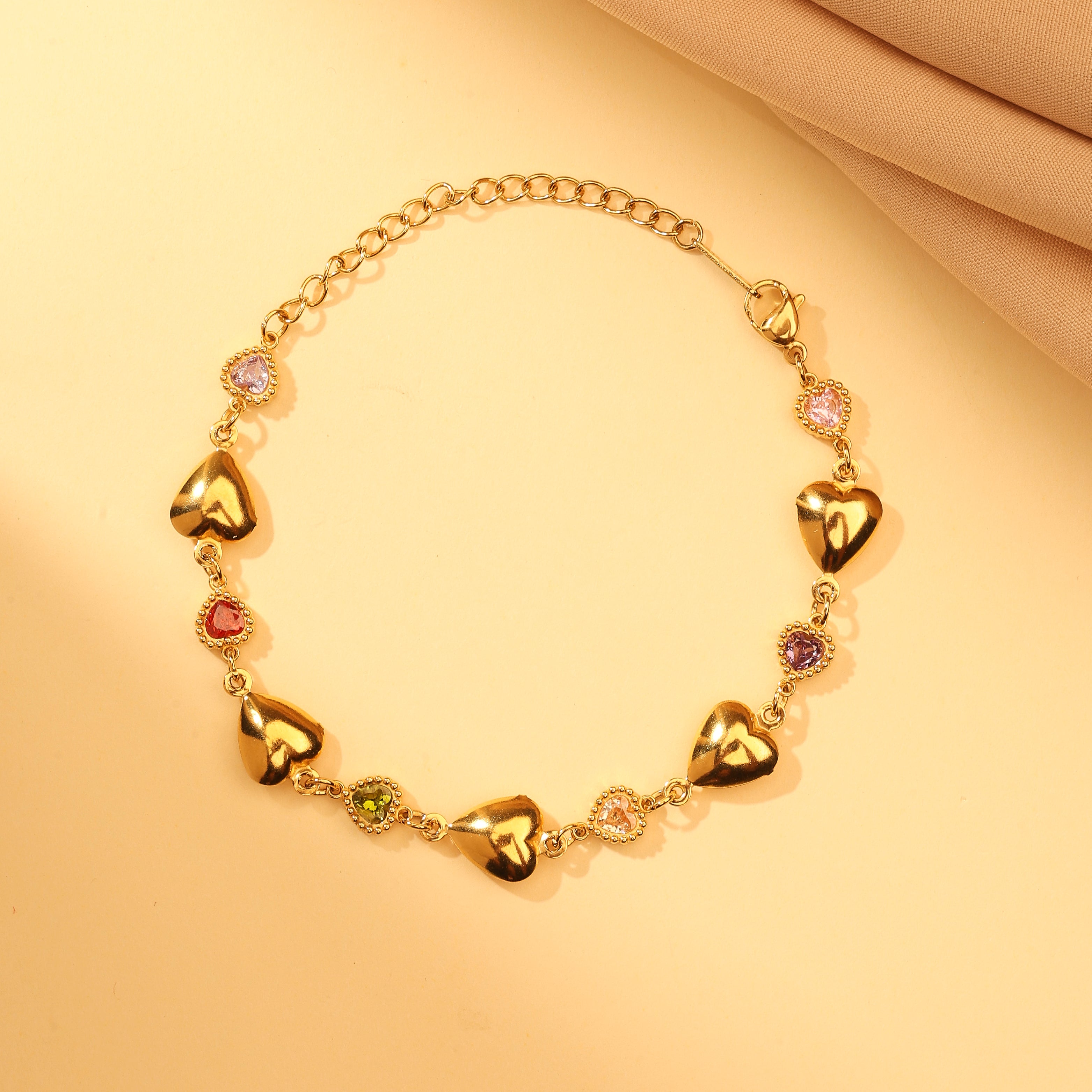 Amora Heart Charm Bracelet